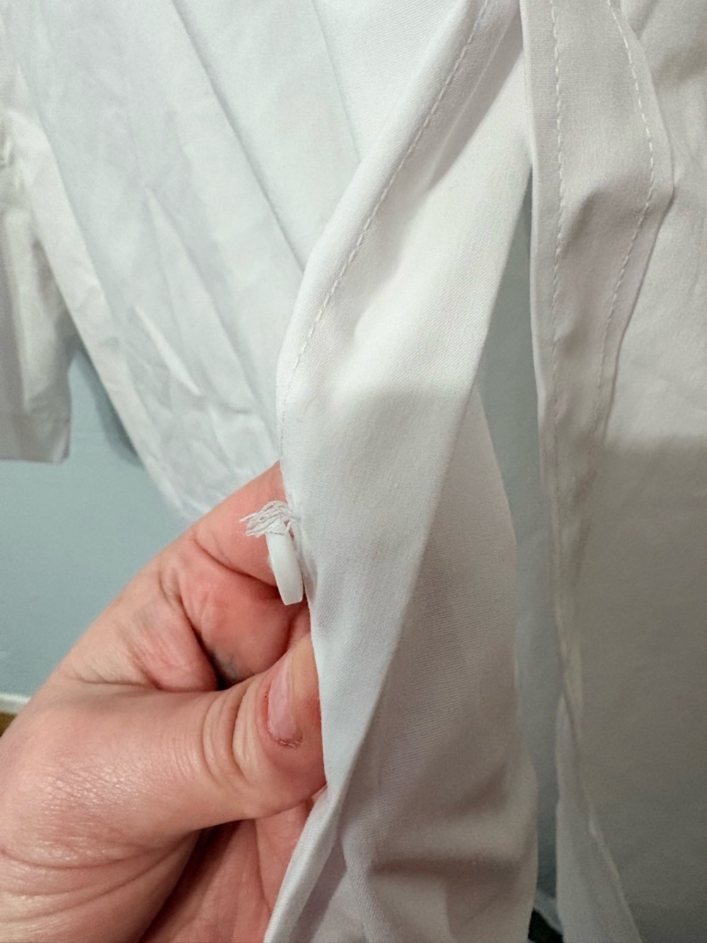 J.VER White Short Sleeve Button Down Shirt 2XL Wrinkle Resistant Business Casual - Picture 5 of 6